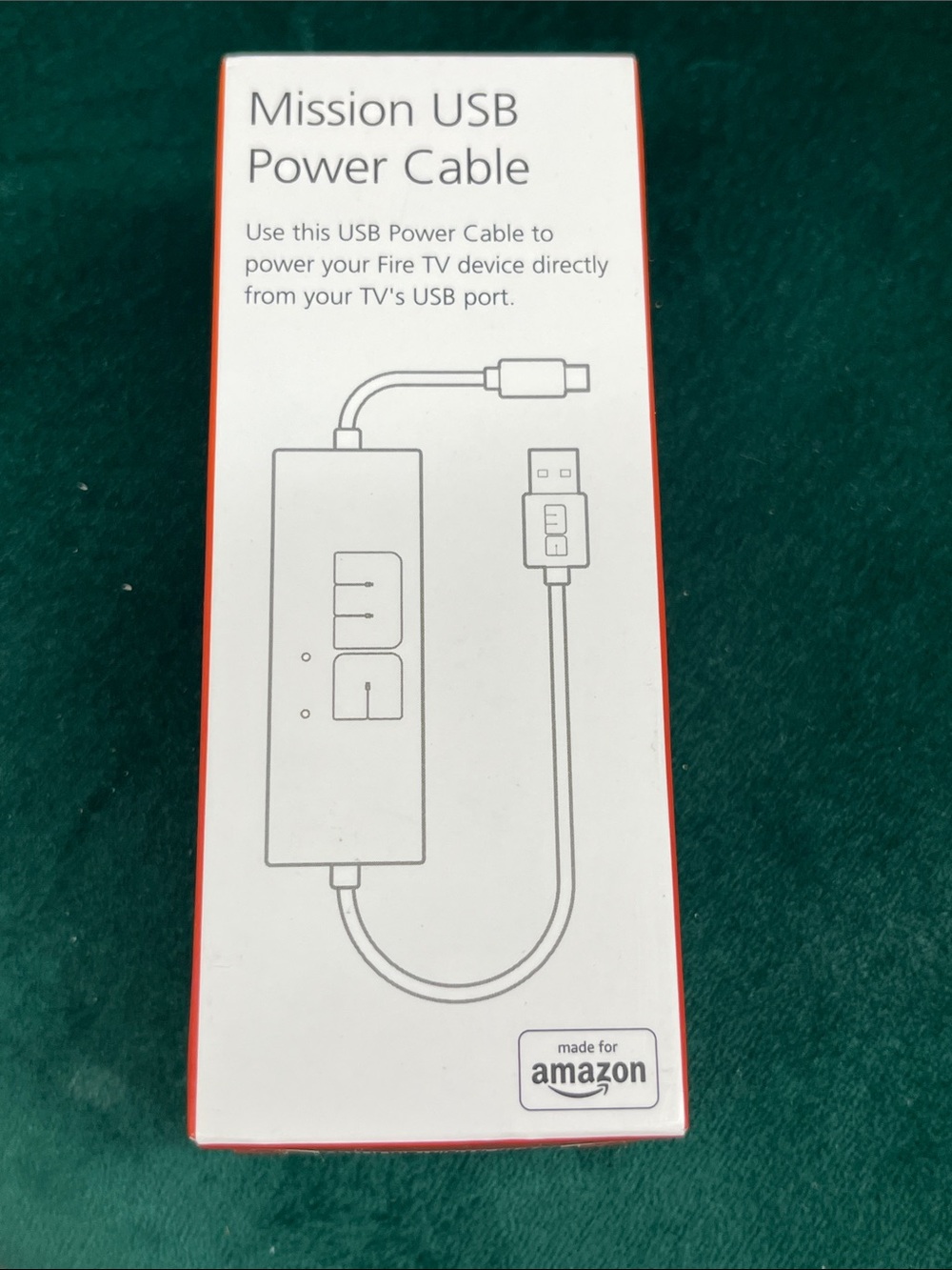 USB Power Cable for Fire TV - White
